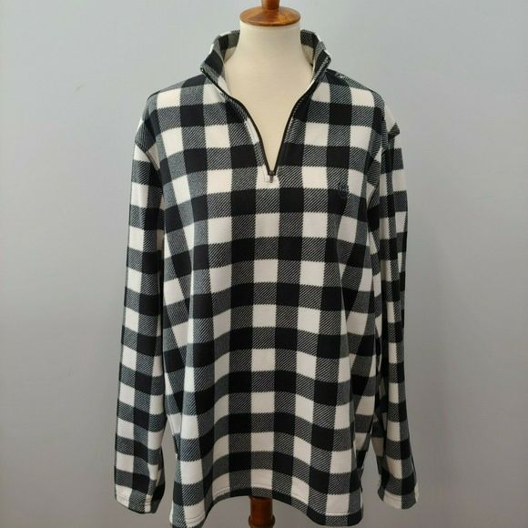 Chaps Other - Chaps Golf Men's 1/4-Zip Fleece Pullover Plaid, L